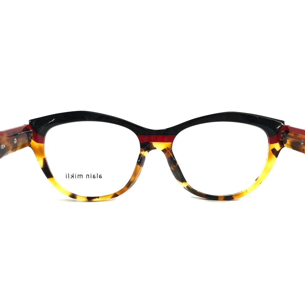 Alain Mikli Eyeglasses Frames Sarlot A03128 004 Havana Rouge Black 53-16-145